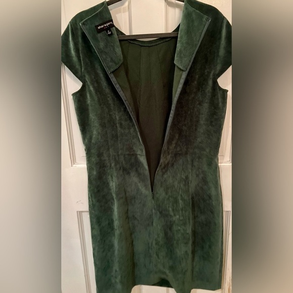 SHARAGANO Green Shift Dress, Size 14 - Picture 9 of 10